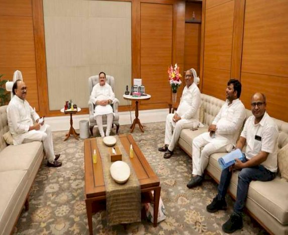 नड्डा ने निषाद पार्टी प्रमुख के साथ की मुलाकात, मंत्रिमंडल विस्तार की अटकलों के बीच हुई बैठक