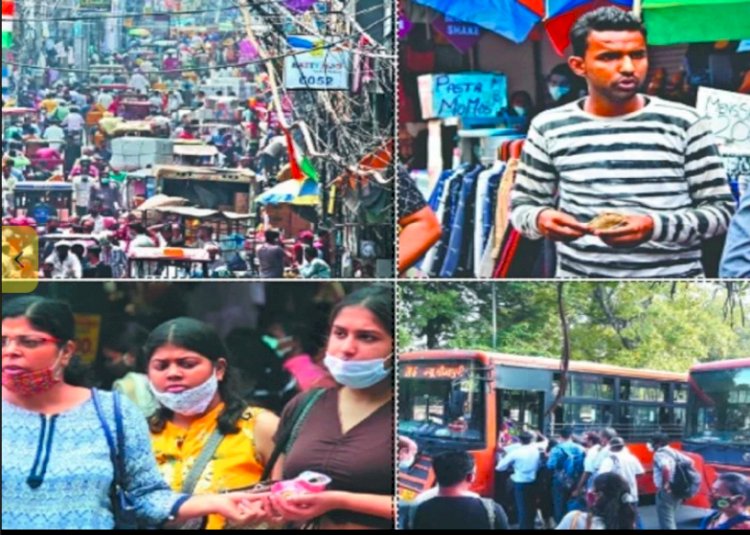 ग्राउंड रिपोर्ट : दिल्ली के बाजारों और सड़कों पर हर कदम टूट रहा है कोविड प्रोटोकॉल