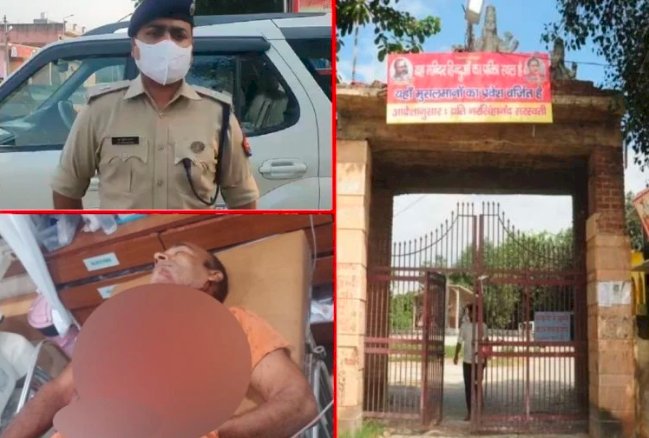 गाजियाबाद: डासना देवी मंदिर में 22 पुलिसवालों की मौजूदगी में दो साधुओं पर पेपर कटर से हमला