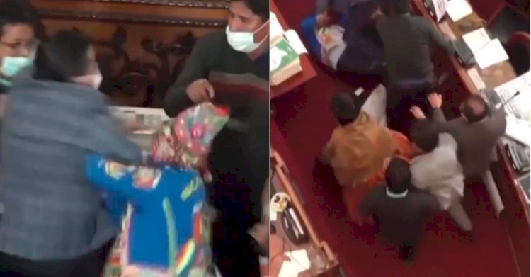 Bolivia की Parliament बनी कुश्ती का अखाड़ा, सांसदों के बीच जमकर चले लात-घूंसे; महिलाएं भी नहीं रहीं पीछे